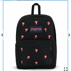 Jansport Superbreak Plus FX backpack (Embroidered Shrooms)